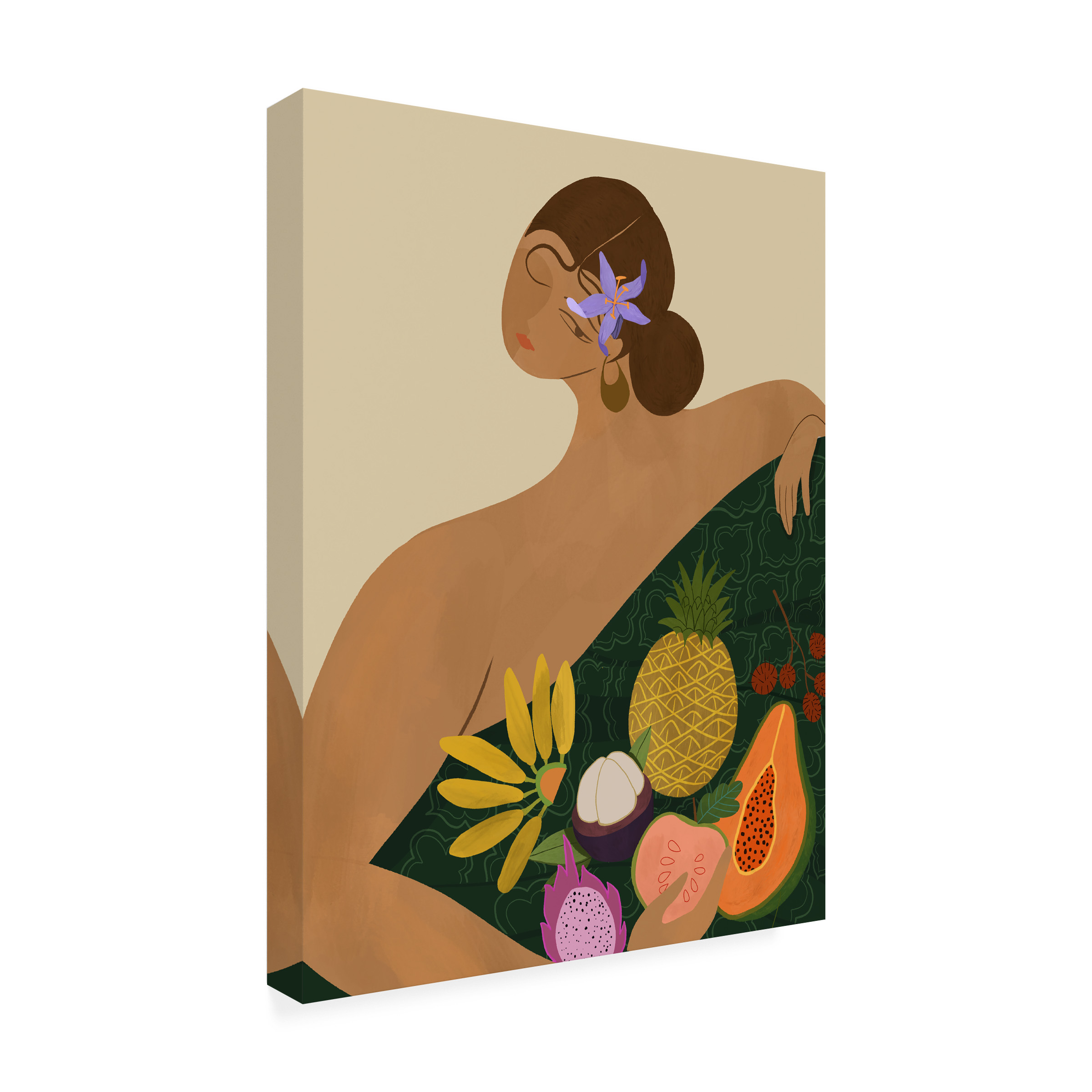Arty Guava 'Fruit Seller' Canvas Art