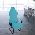 thumbnail image 3 of Funda para Silla de Juego Elástica, Color Sólido, Lavable, Ergonómico, de Poliéster, a Prueba de Polvo, para Sillón, Protector de Asiento, para Sillón azul claro Sunnimix Funda para sillón, 3 of 8