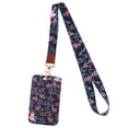 thumbnail image 1 of CHENMEI Heart Shaped Cell Phone Lanyard with Sliding Card Holder Adjustable Braided Strap for O Ffice ID Cards PVC Leather, 1 of 9