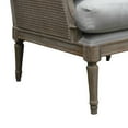 thumbnail image 2 of Benjara Hand Weaved Accent Chair with Padded Seat and Back, Brown and Gray, 2 of 3