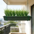 thumbnail image 2 of Artificial Plant Outdoor Fake Grass with Flowers UV Resistant Greenery Garden Porch Window Box Decorating, 2 of 6