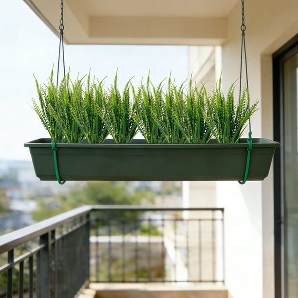 A Artificial Bostons Ferns UVs Resistants Fade Resistants Plastic Greenerys For Indoor Outdoor Hanging Pots Porch Patio Home Office Decor