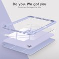 thumbnail image 4 of DTTOCASE iPad Pro 11 inch 4th 3rd 2nd 1st Generation 2022/2021/2020/2018,Clear Cover-Blue Purple, 4 of 7