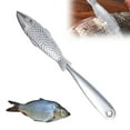 thumbnail image 4 of Shoreew Fish Scaler Stainless Steel Fish Descaler Easy-to-Clean Fish Scales Scraping Tool Fish Scraper Cleaner for Scaling Cleaning, 4 of 6