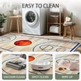 thumbnail image 3 of Basketball Area Rug 5x7ft, Machine Washable, Non-Slip Bottom, Foldable & Easy to Store, Easy-Care Sports Carpet for Living Room Bedroom Kids Room, 3 of 8