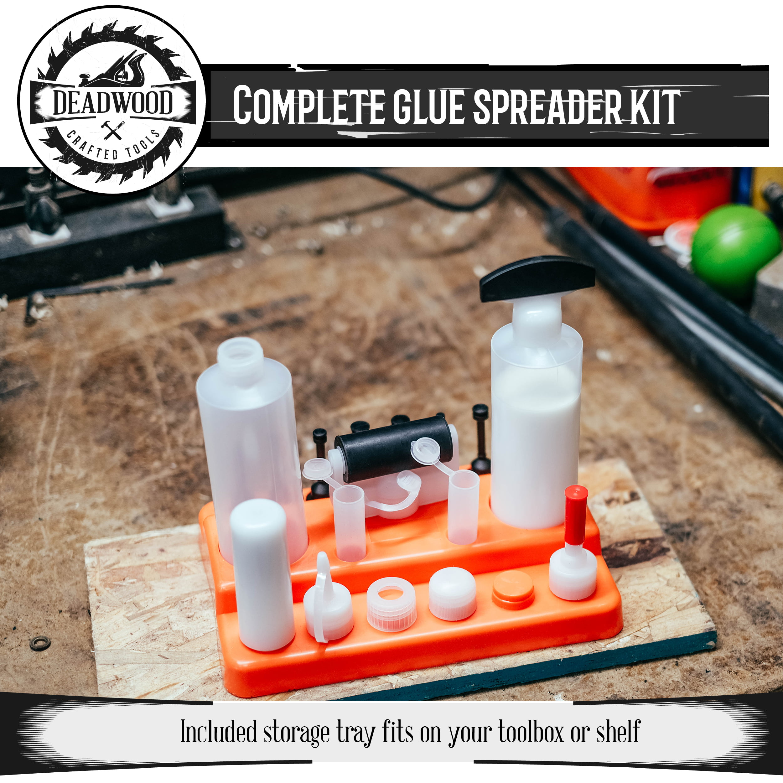 Wood Glue Applicator Complete Kit Glue Dispenser Bottles, Roller