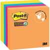 Post-it Super Sticky Notes, 3 in x 3 in, Rio de Janeiro Collection, 5 Pads/Pack