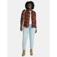 thumbnail image 2 of Terra & Sky Women's Plus Size Plaid Button Front Shirt, Sizes 0X-5X, 2 of 5