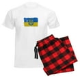 thumbnail image 6 of CafePress - Ukraine Coat Of Arms Flag Pajamas - Men's Light Loose Fit Cotton Pajama Set, 6 of 7