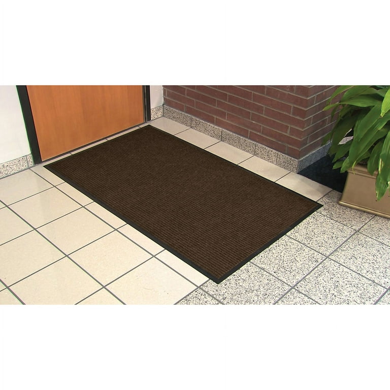 Genuine Joe Gold Dual-Rib Hard Surface Floor Mat - Hard Floor - 72 Genuine Joe Gold Dual-Rib Hard Surface Floor Mat - Hard Floor - 72