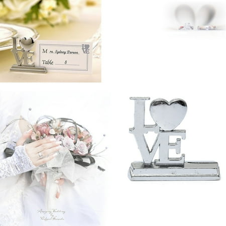 Love Heart Place Card Holders Photo Holder Place Card Engage Wedding