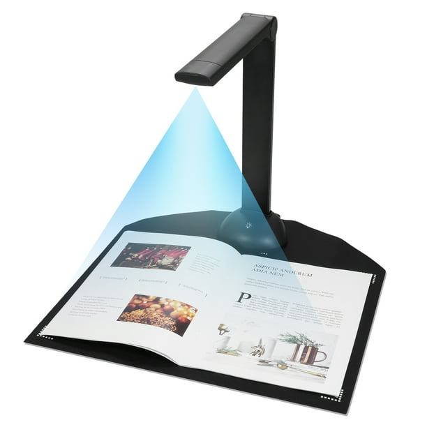 Cámara de documentos Escáner de libros Tamaño A3 A4 con luz de relleno LED HD 16 megapíxeles Soporte de escaneo de alta velocidad Software OCR en varios idiomas Puerto USB Compatible con Windows para