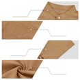 thumbnail image 7 of hotojiny Mens 2 Piece Outfits Casual Summer Vacation Beach Wear Classic Fit Button down Shirt with Straight Leg Pants Set(Yellow,X-Large), 7 of 7