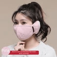 thumbnail image 3 of Máscara de invierno para mujer, cálida, gruesa, resistente al frío, a prueba de viento, orejeras, máscara facial de ciclismo para hombre, orejeras, máscara integrada, 3 of 6