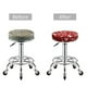 thumbnail image 5 of Balery Red Christmas Cheer. Fundas de asiento para taburete de bar redondo de tela de terciopelo ajustables que protegen de arañazos y manchas para sillas de 14 a 17 pulgadas.-14 inch, 5 of 7