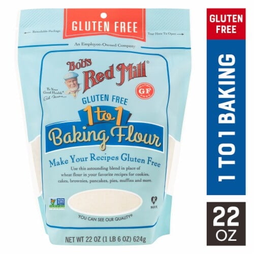 Bob's Red Mill Gluten Free 1-to-1 Baking Flour 22 oz - Pack of 2