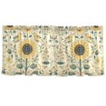 thumbnail image 7 of Yayeee Kitchen Curtains Tier Set of 2 Light Filtering 57"x24" Over Sink Window Panels, Floral Birds Pattern, 7 of 7