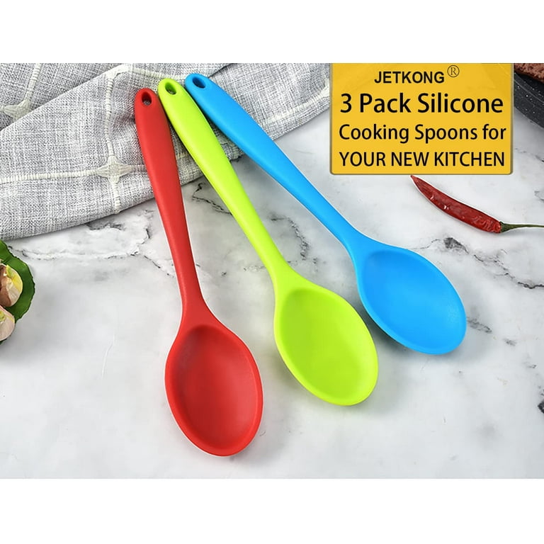 Blue Silicone Mixing Spoon – Little Red Hen