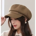 thumbnail image 2 of CoCopeaunt Women Newsboy Caps Trendy Casual Visor Beret Hat Retro Vintage Cabbie Hat for Ladies Girls, 2 of 6