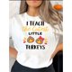 thumbnail image 1 of Camisetas gráficas para mujer, de manga corta, de algodón, para veranoWomen's Fun Turkey Graphic Tee - Casual Crew Neck Short Sleeve T-Shirt, Stretchy & Machine Washable, Perfect for SummerFather's, 1 of 6