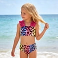 thumbnail image 5 of FUZHIQ Girls Two Pieces Swimsuits Cute Ruffle Bikini Set Hawaiian Beach Sport Bathing Suit Set Pool Swimwear,2-3 Years, 5 of 6
