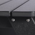 thumbnail image 3 of WestinTrends Malibu Outdoor Patio Kids HDPE Plastic Picnic Bench Table, Black, 3 of 5