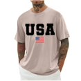 thumbnail image 4 of Birdeem Chemises pour Hommes Imprimé Col Rond Mode Décontractée Manches Courtes Blouses, 4 of 9