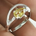 thumbnail image 2 of Natural Lemon Quartz Yellow Gemstone Ring, Real 925 Sterling Silver Ring, Bridal Gifts Ring, Pinky Ring, Birthday Gift Ring, Vintage Gift Ring, Mothers Day Gifts Ring (lemon-quartz, 7), 2 of 5