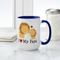 thumbnail image 4 of CafePress - I Heart My Papa Mugs - 15 oz Ceramic Large White Novelty Mug, 4 of 4