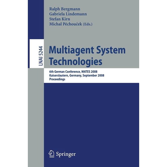 Multiagent System Technologies, (Paperback)