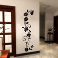 thumbnail image 3 of Black Flower Vine Pegatinas de pared Nevera Ventana Armario Decoración Mural Art Posters para dormitorio Sala de estar JAMW Sencillez, 3 of 5