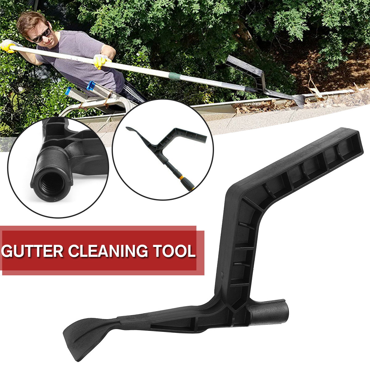 Groove Cleaning Gutter Tool Scoop Skylights Roof Cleaning ...