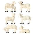 thumbnail image 2 of Langgg 6Pcs Maison de Poupée Figurines de Mouton Miniatures Kit Extérieur Jardin Ornement Décor, 2 of 9