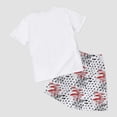 thumbnail image 5 of mgoYE Girls Boys American Flag Outfit Set 4th of July Shorts Set Patriotic Shorts Sleeve Shorts Set USA Flag Stripe Star Summer Blouse Shorts Set 250th Anniversary USA Clothing Girls, 5 of 7