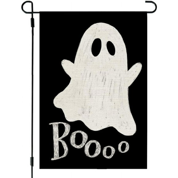 YQHWQ Black X18 12 inch double sided small burlap for outdoor scenery black festive yard decoration