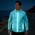 thumbnail image 5 of Dresfit Rain Jacket for Men Zip Up Long Sleeve Hoodies Summer 2026 Drawstring Athletic Windbreaker Lightweight Uv Protection Big and Tall Fishing Hoodie with Pockets S, 5 of 9