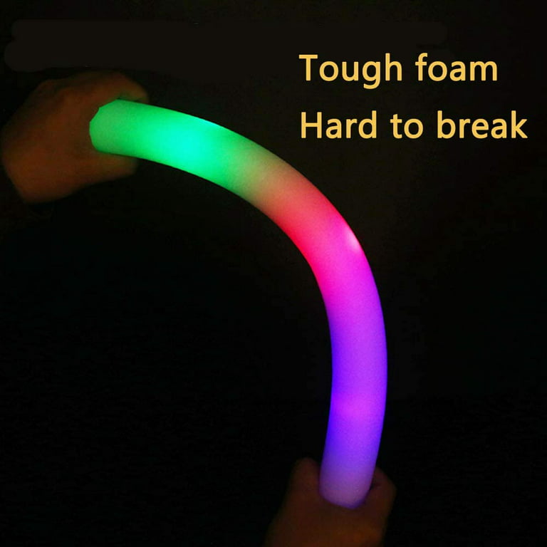 Foam Glow Sticks | Wholesale Glow Sticks | LED Foam Sticks | 12 PACK