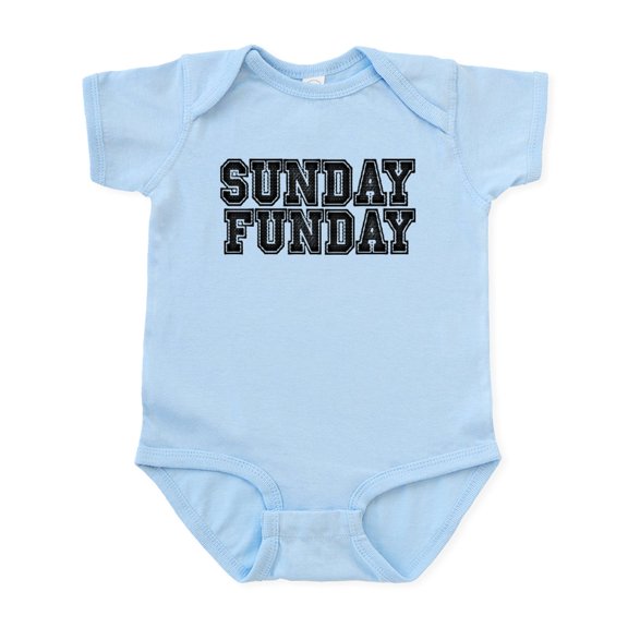 CafePress - Sunday Funday Infant Bodysuit - Baby Light Bodysuit, Size Newborn - 24 Months
