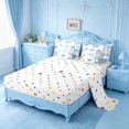 thumbnail image 3 of Manfei Blue Princess Bow 7-Piece Twin Bedding Sets For Girls,Watercolor Bowknot Print Bedding Comforter Set For Kids,Reversible, 3 of 7