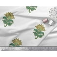 thumbnail image 3 of Soimoi Silk Fabric Leaves & Floral Block Decor Fabric Printed Yard 42 Inch Wide, 3 of 3