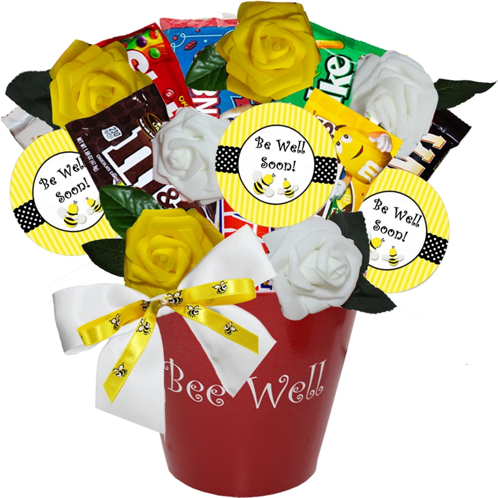 Bee Well Soon Gourmet Food Gift Arrangements and Bouquets (Bee Well