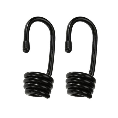 

2-Pack -coated Metal Spiral Rope / Shock Cord Hooks for 6mm / 10mm
