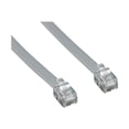 thumbnail image 2 of Monoprice - Phone cable - RJ-12 (M) to RJ-12 (M) - 7 ft - flat - silver satin, 2 of 2