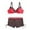 C46/Red, variant on XIYON Womens Bikini Sets Color Swimwear Swimsuit Set Push Up Beachwear Padded Women Bikini Multi Swimwears Tankinis Set Swimwears Tankinis Set Beach Outfits Classic
