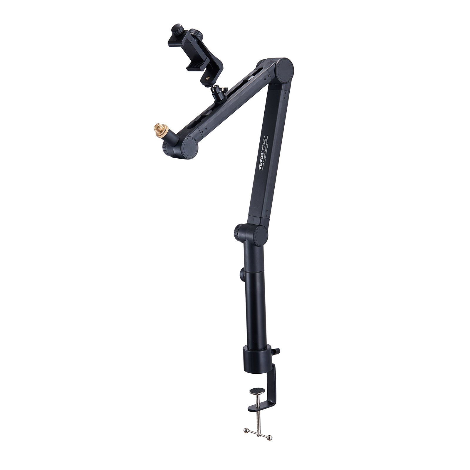 Heavy Duty Mic Boom Arm with Desk Mount, 360° Swivel for HyperX QuadCast, Audio Technica, Blue Snowball, Includes Adapter & Hook