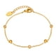 thumbnail image 1 of Pulsera de acero inoxidable con corazón y circonitas para mujer, 1 of 3