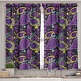 thumbnail image 2 of Ambesonne Paisley Valance & Curtain, Colorful Abstract Geometry, 55"x30", Multicolor, 2 of 7