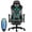Black Grey, variant on Douxlife RC03 Professional Full Body Vibration Massage Gaming Chair with Footrest, 175° Reclining