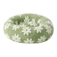 thumbnail image 4 of jinwen Donut Cat Bed Removable Washable Cover Soft Non Slip for Indoor Cats Rabbits Green Small, 4 of 9