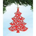 thumbnail image 1 of Designocracy 99804-M Filigrane Arbre de Noël Aimant en Bois, 1 of 1